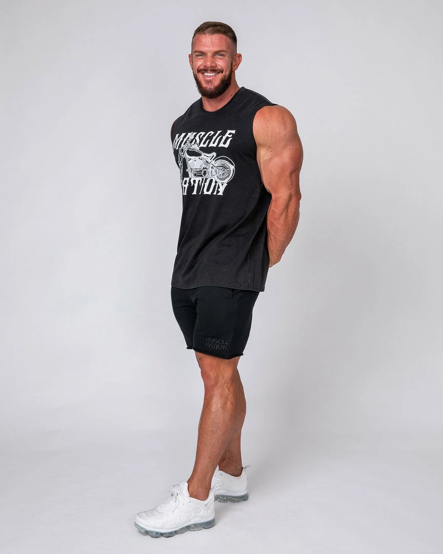 Muscle Nation Mens Vintage Tank - Motorbike 4 Muscle Nation Mens Vintage Tank - Motorbike