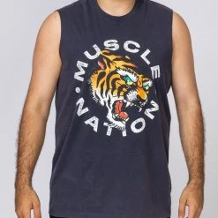 Muscle Nation Vintage Tank - Tiger
