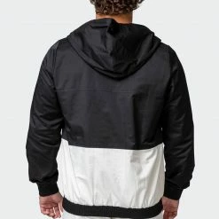 Muscle Nation Mens Weightless Windbreaker - Black / Dew 10 Muscle Nation Mens Weightless Windbreaker - Black / Dew