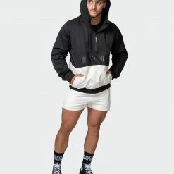 Muscle Nation Mens Weightless Windbreaker - Black / Dew 13 Muscle Nation Mens Weightless Windbreaker - Black / Dew