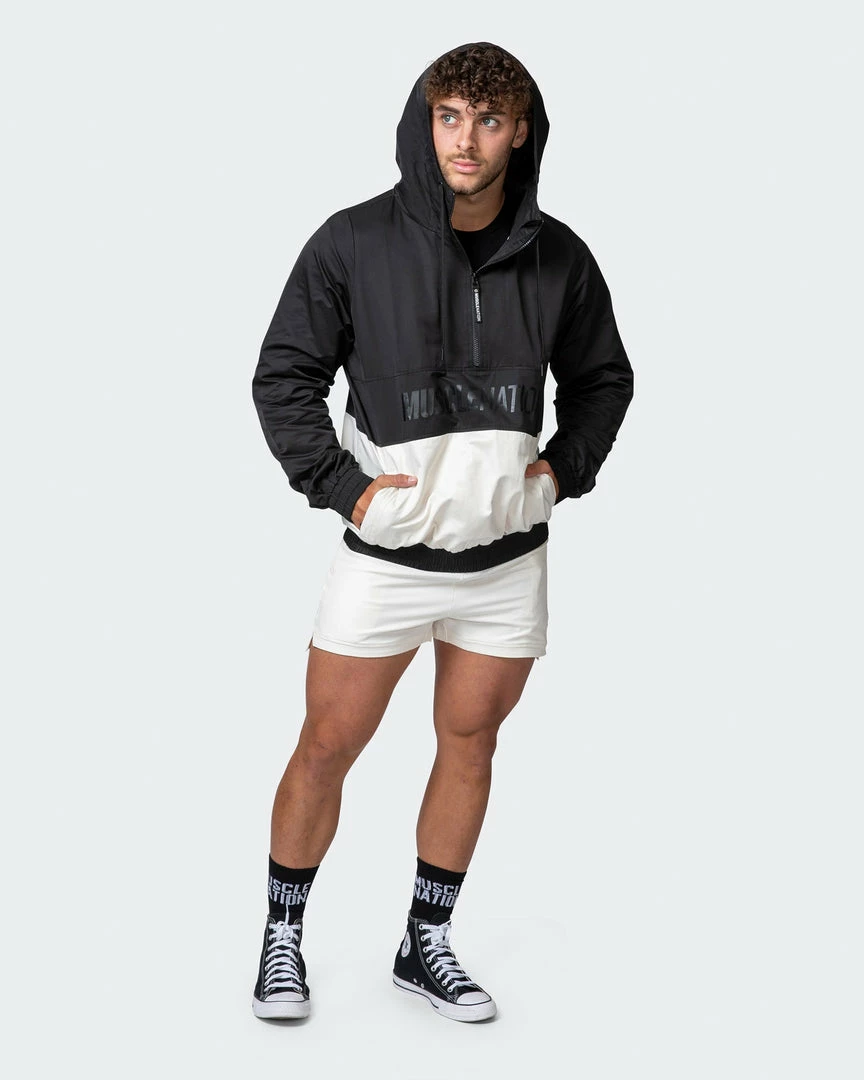 Muscle Nation Mens Weightless Windbreaker - Black / Dew 8 Muscle Nation Mens Weightless Windbreaker - Black / Dew