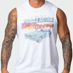 Muscle Nation World Champion Tank - White
