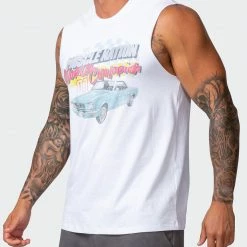 Muscle Nation World Champion Tank - White