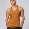 Muscle Nation Y Back Singlet - Latte Mens 1 Muscle Nation Y Back Singlet - Latte Mens