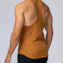 Muscle Nation Y Back Singlet - Latte Mens 13 Muscle Nation Y Back Singlet - Latte Mens
