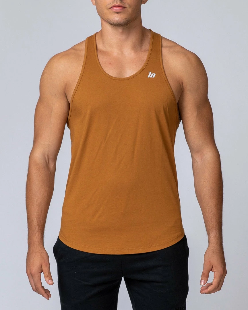 Muscle Nation Y Back Singlet - Latte Mens 9 Muscle Nation Y Back Singlet - Latte Mens