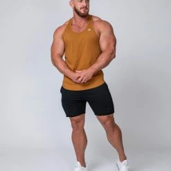 Muscle Nation Y Back Singlet - Latte Mens 17 Muscle Nation Y Back Singlet - Latte Mens