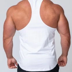 Muscle Nation Y Back Singlet - White