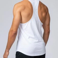 Muscle Nation Y Back Singlet - White