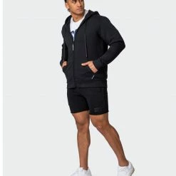 Muscle Nation Athletica Zip Up Hoodie - Black