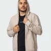 Muscle Nation Zip Up Hoodie - Bone