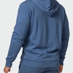 Muscle Nation Athletica Zip Up Hoodie - Denim Blue