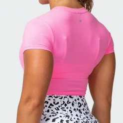 Muscle Nation MN Everyday Cropped Tee - Shocking Pink