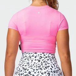Muscle Nation MN Everyday Cropped Tee - Shocking Pink