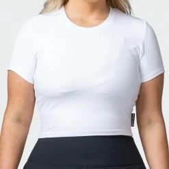 Muscle Nation 30% EOFY SALE MN Everyday Cropped Tee - White