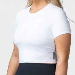 Muscle Nation 30% EOFY SALE MN Everyday Cropped Tee - White 10 Muscle Nation 30% EOFY SALE MN Everyday Cropped Tee - White