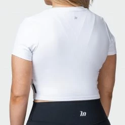 Muscle Nation 30% EOFY SALE MN Everyday Cropped Tee - White 12 Muscle Nation 30% EOFY SALE MN Everyday Cropped Tee - White