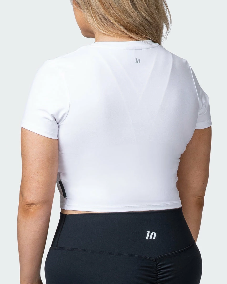Muscle Nation 30% EOFY SALE MN Everyday Cropped Tee - White 7 Muscle Nation 30% EOFY SALE MN Everyday Cropped Tee - White