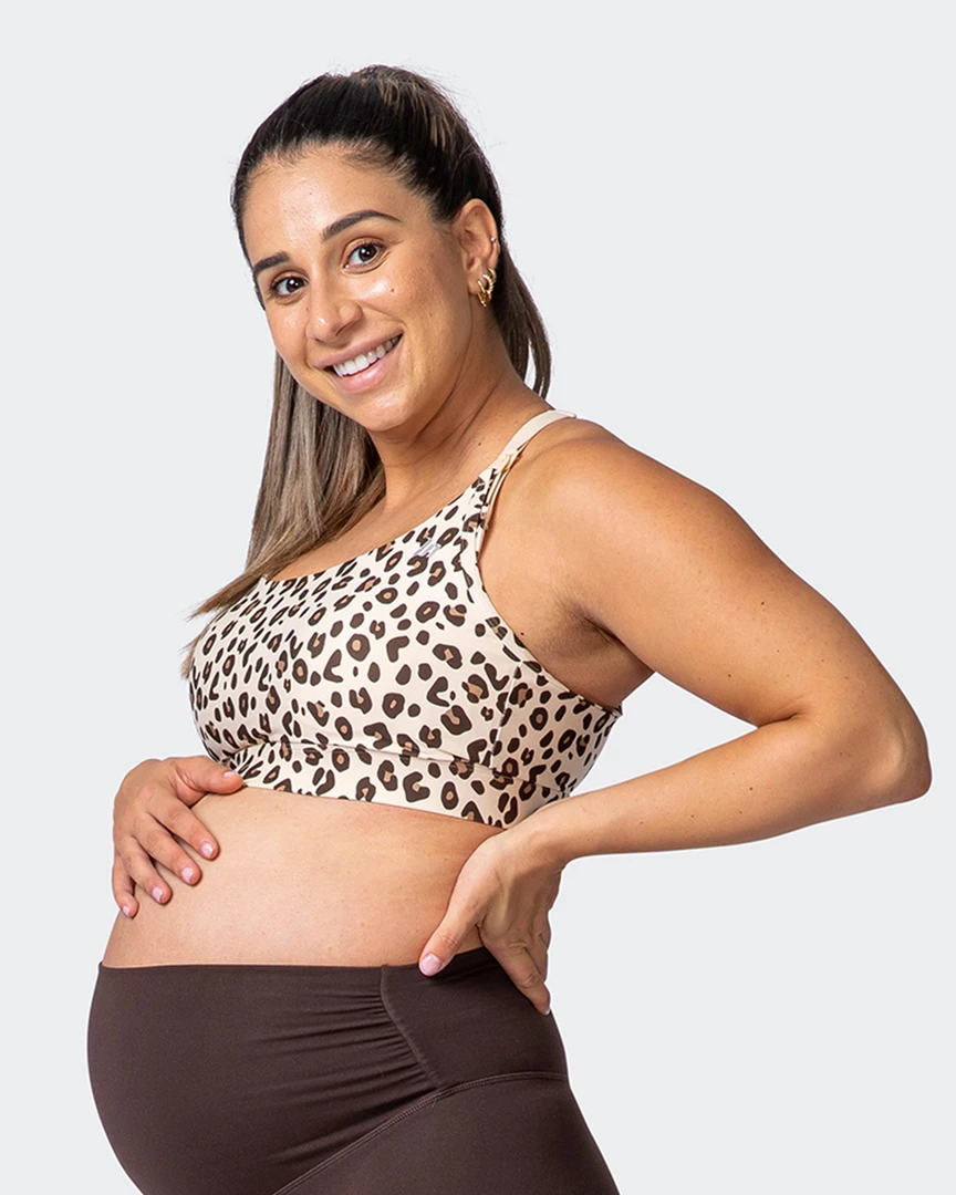 Muscle Nation MN Everyday Maternity Bra - Cheetah Print 3 Muscle Nation MN Everyday Maternity Bra - Cheetah Print