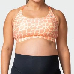 Muscle Nation 30% EOFY SALE MN Everyday Maternity Bra - Paradise Giraffe Print