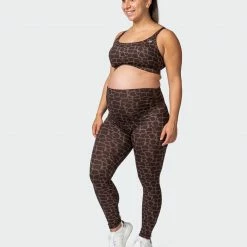 Muscle Nation MN Everyday Maternity Bra - Tonal Giraffe Print