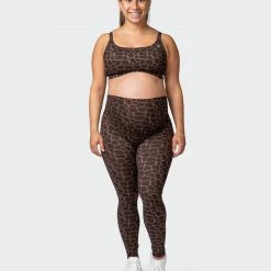 Muscle Nation MN Everyday Maternity Bra - Tonal Giraffe Print