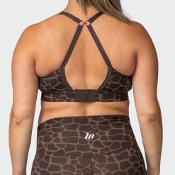 Muscle Nation MN Everyday Maternity Bra - Tonal Giraffe Print