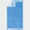 Muscle Nation MN Gym Towel (Large) - Arctic Blue/White 2 Muscle Nation MN Gym Towel (Large) - Arctic Blue/White