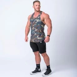 Muscle Nation Mens MN Y Back Singlet - Camo