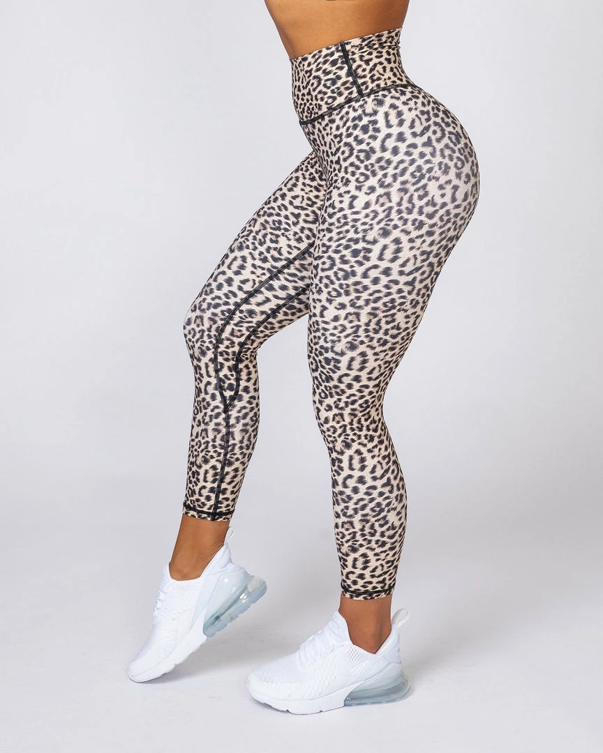 Muscle Nation Motion 7/8 Leggings - Yellow Leopard Non Scrunch 5 Muscle Nation Motion 7/8 Leggings - Yellow Leopard Non Scrunch