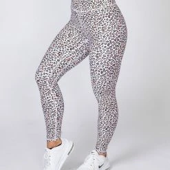 Muscle Nation Motion Full Length Leggings - Micro Leopard Non Scrunch
