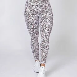 Muscle Nation Motion Full Length Leggings - Micro Leopard Non Scrunch