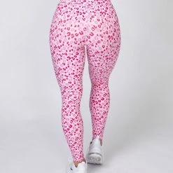 Muscle Nation Motion Full Length Leggings - Pink Leopard