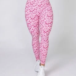 Muscle Nation Motion Full Length Leggings - Pink Leopard