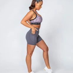 Muscle Nation Motion Pocket Bike Shorts - Sleet Grey