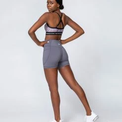 Muscle Nation Motion Pocket Bike Shorts - Sleet Grey