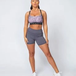 Muscle Nation Motion Pocket Bike Shorts - Sleet Grey