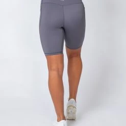 Muscle Nation Non Scrunch Motion Pocket Referee Shorts - Sleet Grey