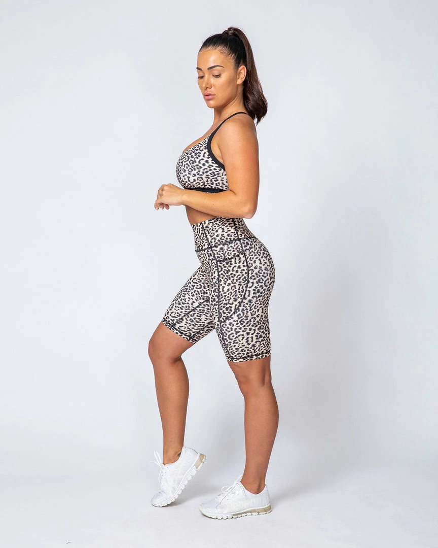 Muscle Nation Motion Pocket Referee Shorts - Yellow Leopard 4 Muscle Nation Motion Pocket Referee Shorts - Yellow Leopard