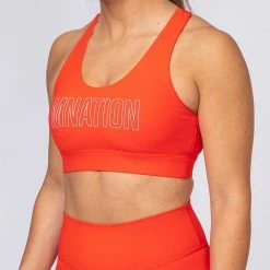 Muscle Nation Motion Sculpt Bra - Infrared Womens