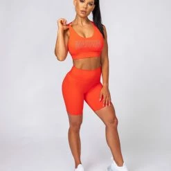 Muscle Nation Motion Sculpt Bra - Infrared Womens