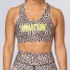 Muscle Nation Motion Sculpt Bra - Yellow Leopard Womens 2 Muscle Nation Motion Sculpt Bra - Yellow Leopard Womens