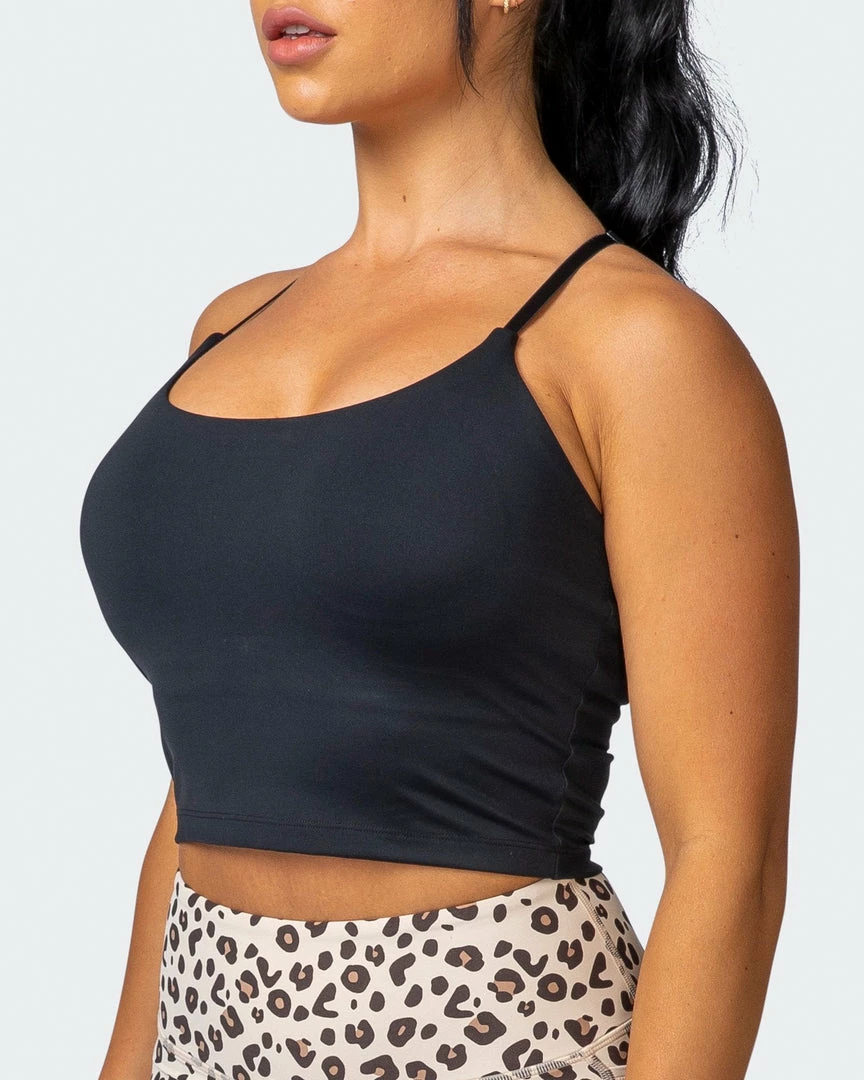 Muscle Nation Best Sellers Summertime Cropped Tank - Black 5 Muscle Nation Best Sellers Summertime Cropped Tank - Black