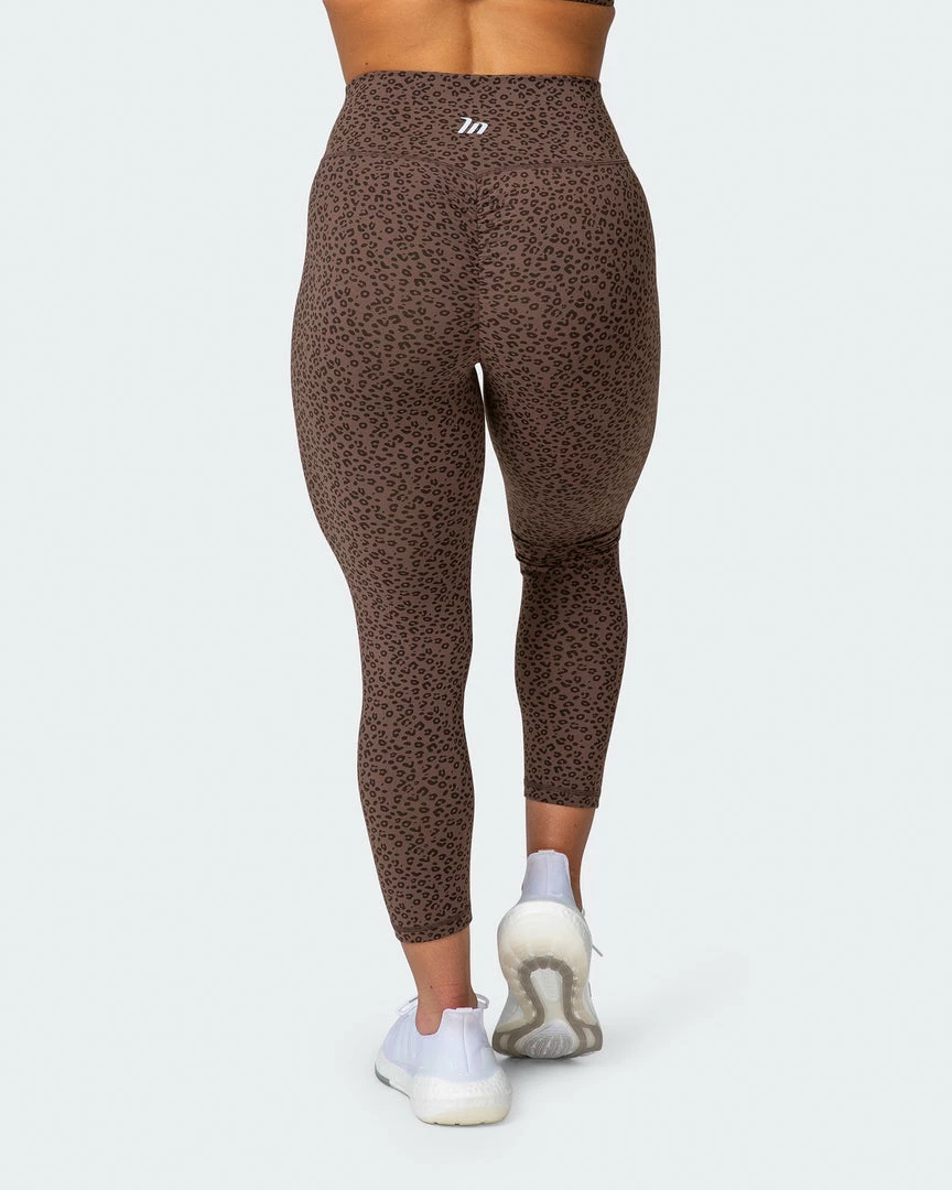 Muscle Nation Signature Scrunch 7/8 Leggings - Chocolate Mini Cheetah Print Welcome To The Club 8 Muscle Nation Signature Scrunch 7/8 Leggings - Chocolate Mini Cheetah Print Welcome To The Club