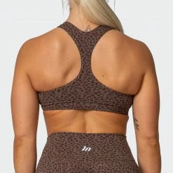 Muscle Nation Flex Bra - Chocolate Mini Cheetah Print 14 Muscle Nation Flex Bra - Chocolate Mini Cheetah Print