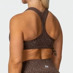 Muscle Nation Flex Bra - Chocolate Mini Cheetah Print 13 Muscle Nation Flex Bra - Chocolate Mini Cheetah Print
