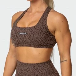 Muscle Nation Flex Bra - Chocolate Mini Cheetah Print 11 Muscle Nation Flex Bra - Chocolate Mini Cheetah Print