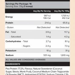 Muscle Nation PLANT PROTEIN - Salted Caramel - 16 Serves 30% EOFY SALE