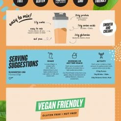 Muscle Nation PLANT PROTEIN - Salted Caramel - 16 Serves 30% EOFY SALE