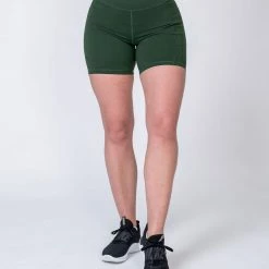 Muscle Nation Pocket Bike Shorts - Moss